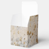 Gold Koeienhuid Print Metallic Bedankdoosjes (Geopend)