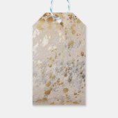 Gold Koeienhuid Print Metallic Cadeaulabel (Achterkant)