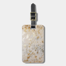 Gold Koeienhuid Print Metallic iPhone Case