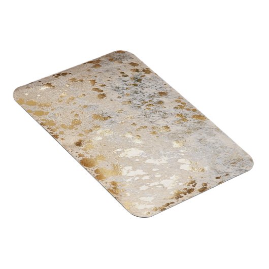 Gold Koeienhuid Print Metallic Magneet (Rechterzijde)