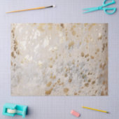 Gold Koeienhuid Print Metallic Tissuepapier (Craft)