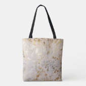 Gold Koeienhuid Print Metallic Tote Bag (Achterkant)