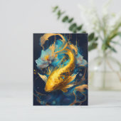 Gold Koi : Briefkaart (Staand voorkant)