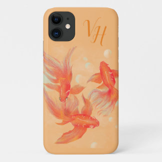 Gold koi fish tattoo Art Hoesje-Mate iPhone Case