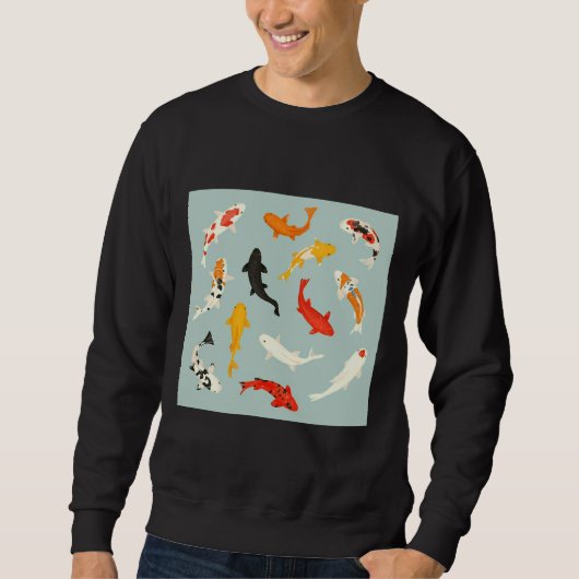Gold Koi Fish Trui (Voorkant)