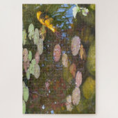 Gold Koi in Lily-vijver Legpuzzel (Verticaal)