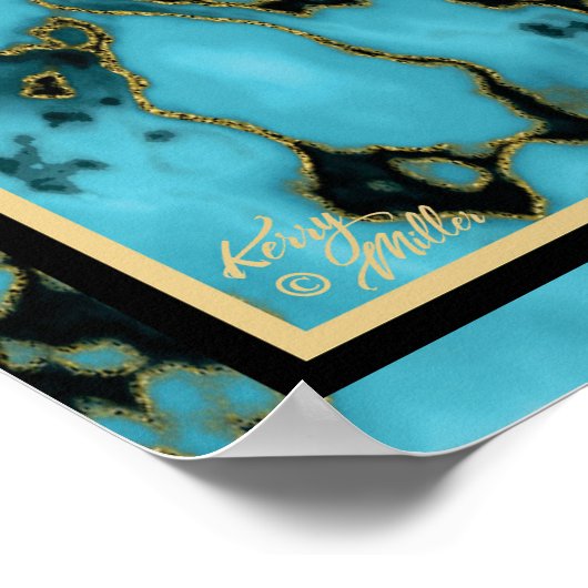 Gold Kokopelli speelt het Poster af (Hoek)