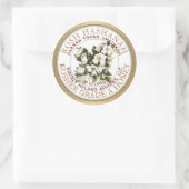 Gold Kosher Rosh Hashanah Honey Label Shanah Tovah (Tas)