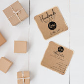 Gold Kraft Handmade with Love Etsy Home Crafter Sq Vierkante Visitekaartje