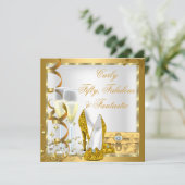 GOLD Krullend Fabulous Fantastisch Kaart (Staand voorkant)