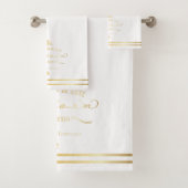 Gold La Maison de Luxe Bathroom Bad Handdoek (Insitu)