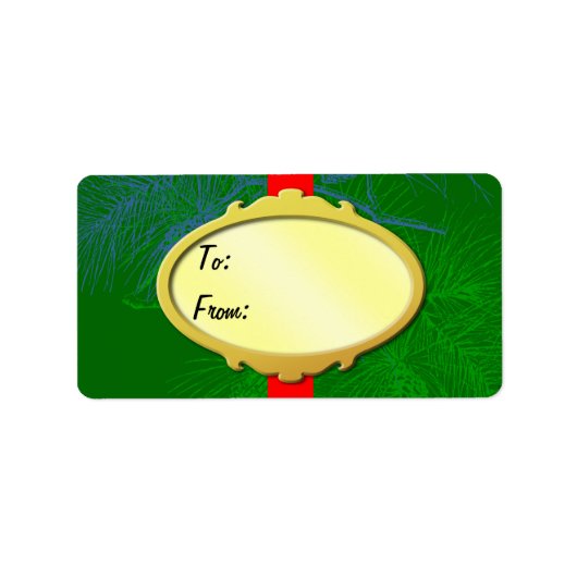 Gold Label Aangepaste vakantie Labels (Voorkant)