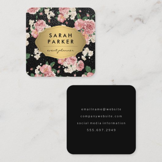 Gold Label Dot Floral Pattern (Voorkant / Achterkant)