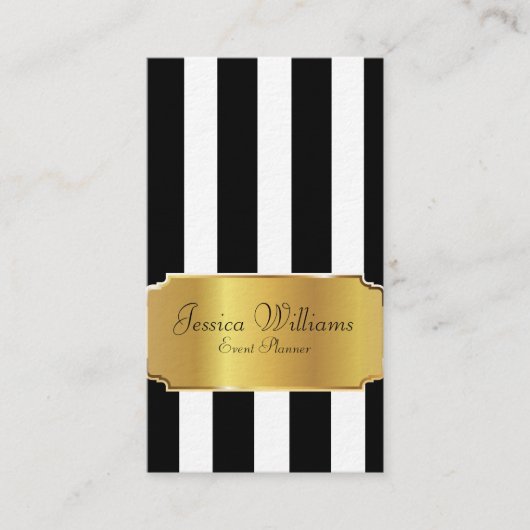 Gold Label voor Event Planner op Black Stripes Bus (Voorkant)