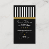 Gold Label voor Event Planner op Black Stripes Bus (Achterkant)