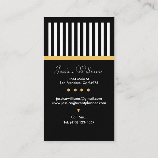 Gold Label voor Event Planner op Black Stripes Bus (Achterkant)