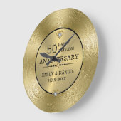 Gold lace 50th bruiloft grote klok (Hoek)