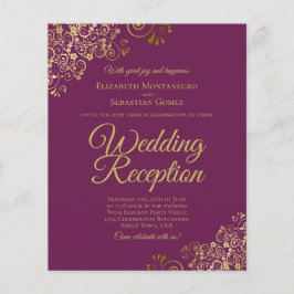 Gold Lace Cassis Weddenschappen Reception BUDGET I