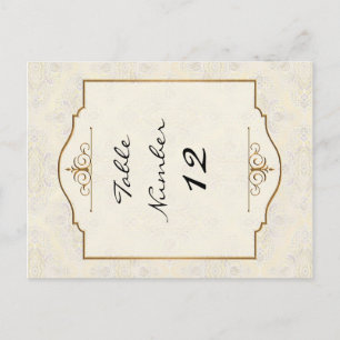 Gold & Lace Classic Elegant Wedding Invite Briefkaart