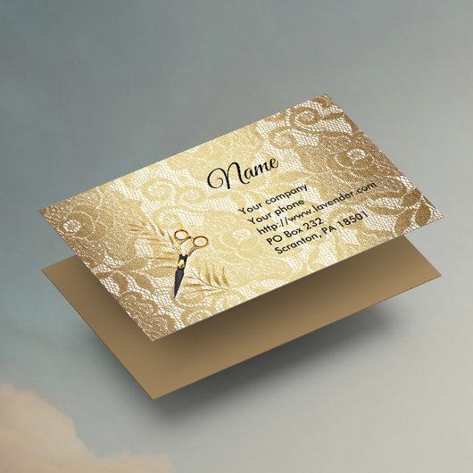 Gold Lace Couture Visitekaartje