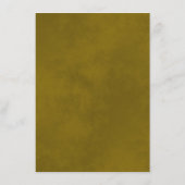 Gold Lace Elegant Auburn Brown Wedding Details Informatiekaartje (Achterkant)