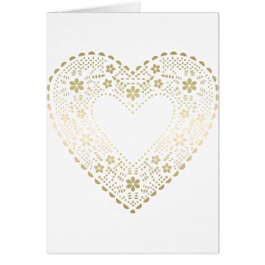 Gold Lace Heart (Voorkant)