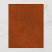 Gold Lace Oranje Wedding Reception BUDGET Invite (Achterkant)