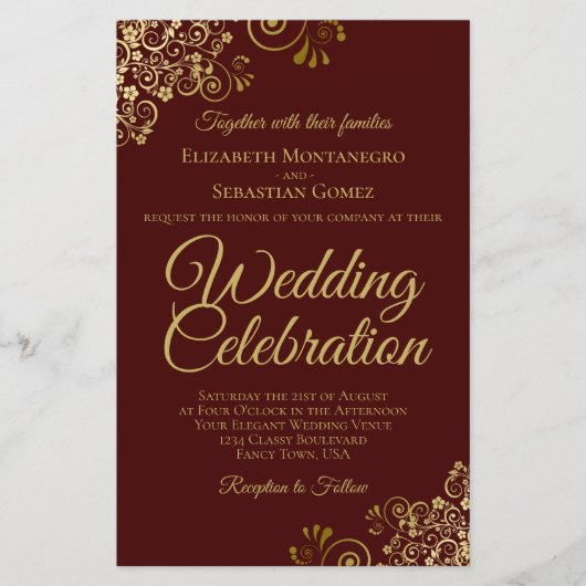 Gold Lace over bruine weddenschappen (Voorkant)