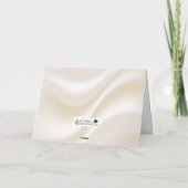 Gold Lace over Satin Jwish Wedding Gefeliciteerd Kaart (Achterkant)