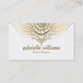 Gold Lace Paisley Mandala Visitekaartje (Voorkant)