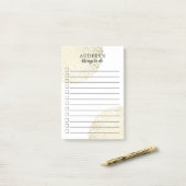 Gold Lace - selectievakje om lijst uit te voeren - Post-it® Notes (Op bureau)