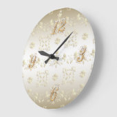 Gold Lace Wall-vergrendeling Grote Klok (Hoek)