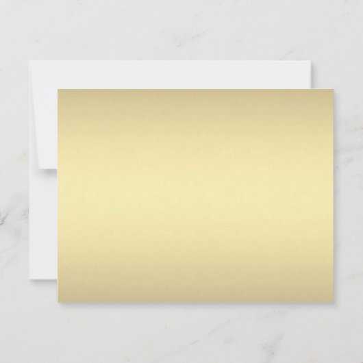 Gold Lace Wedding Uitnodiging (Achterkant)