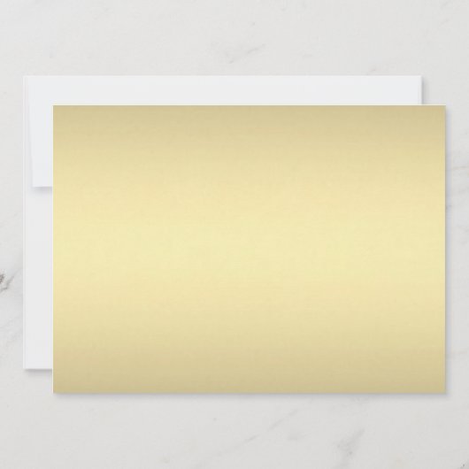 Gold Lace Wedding Uitnodiging (Achterkant)