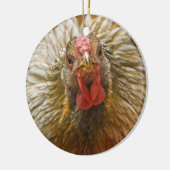 Gold-Laced Wyandotte Chicken Keramisch Ornament (Links)