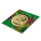 GOLD LADY LIBERTY COIN 2017 TEGELTJE (Zijkant)