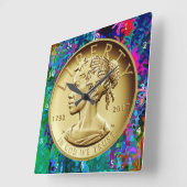 GOLD LADY LIBERTY COIN 2017— VIERKANTE KLOK (Hoek)