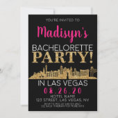 Gold Las Vegas Bachelorette Party Itinerary en Kaart (Voorkant)