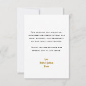 Gold Las Vegas Weddenfoto Hartelijk dank Bedankkaart (Achterkant)