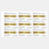 Gold Lash Serum Mascara Cosmetische Tube Label (Vel)