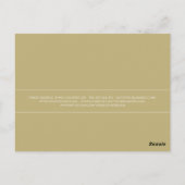 Gold Lash Wings Bedankt Simple White Briefkaart (Achterkant)