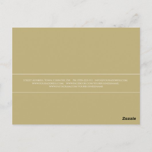 Gold Lash Wings Bedankt Simple White Briefkaart (Achterkant)