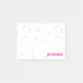 Gold Lashes en Magenta (aangepaste naam) Post-it® Notes (Voorkant)