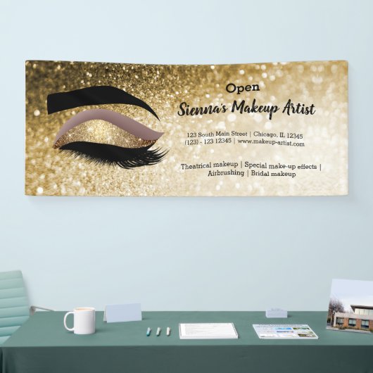 Gold Lashes Eye Spandoek (Beurs)