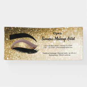 Gold Lashes Eye Spandoek