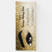 Gold Lashes Eye Spandoek (Verticaal)
