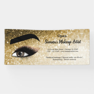 Gold Lashes Eye Spandoek