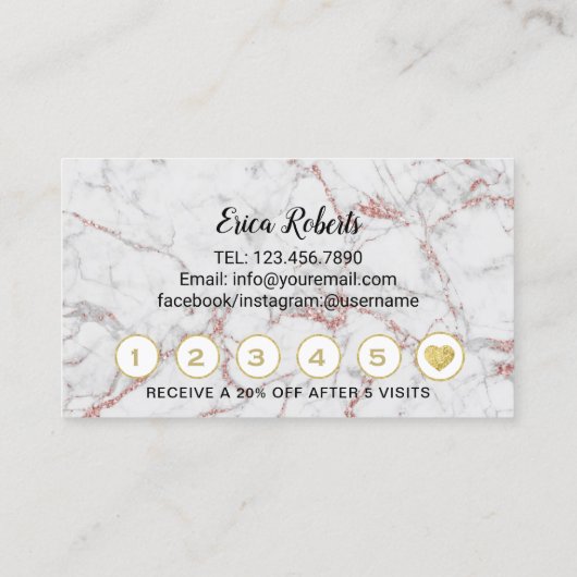 Gold Lashes Makeup Artist Roos Gold Marble Loyalty (Achterkant)