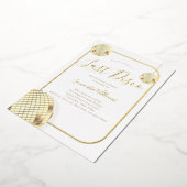Gold Last Disco Bachelorette Party Folie Invitatio Folie Uitnodiging (Gedraaid)