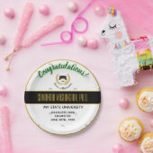 Gold Laurel Doctor Degree PhD Graduation Party Papieren Bordje (Feest)